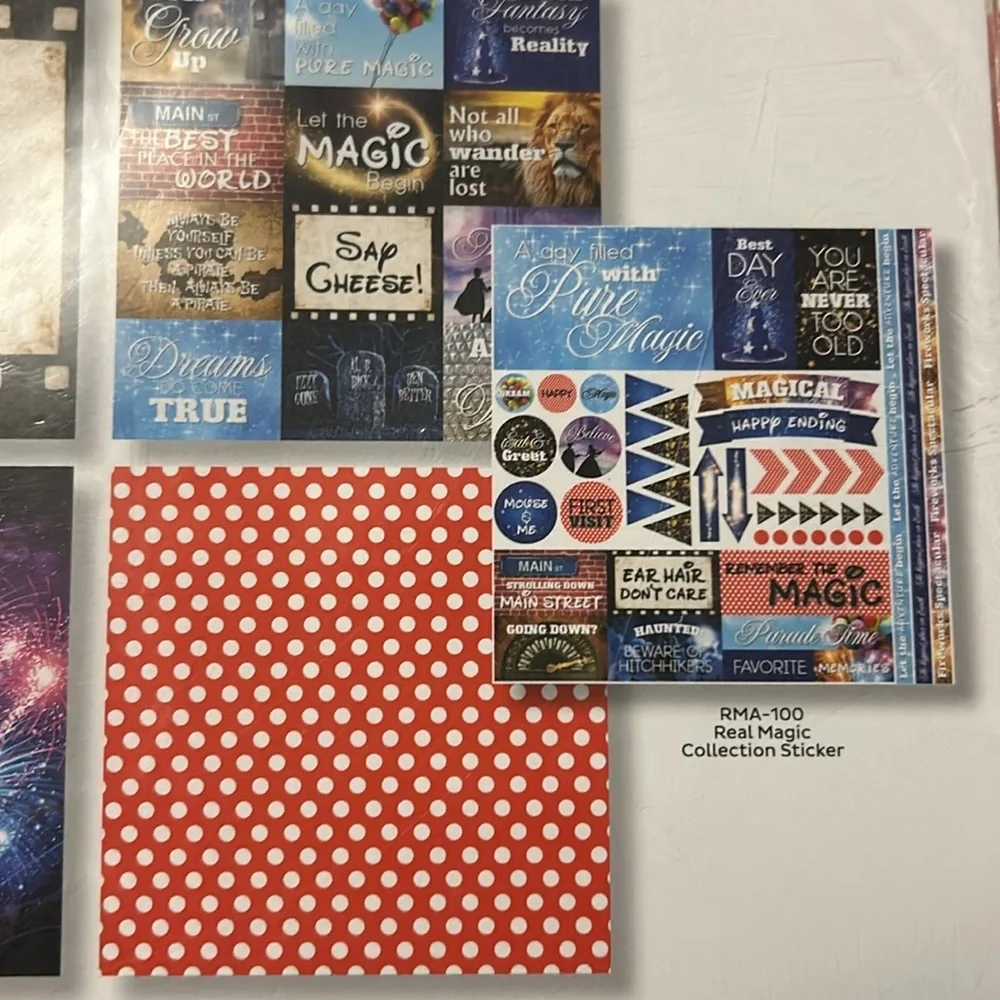 Reminisce Real Magic Scrapbook Collection Kit, Multicolor Palette